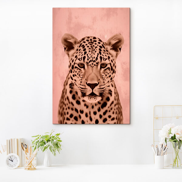 Cuadros Majestuoso leopardo en tonos suaves (SKU: s42489) Cuadros Cuadros Majestuoso leopardo en tonos suaves (SKU: s42489)