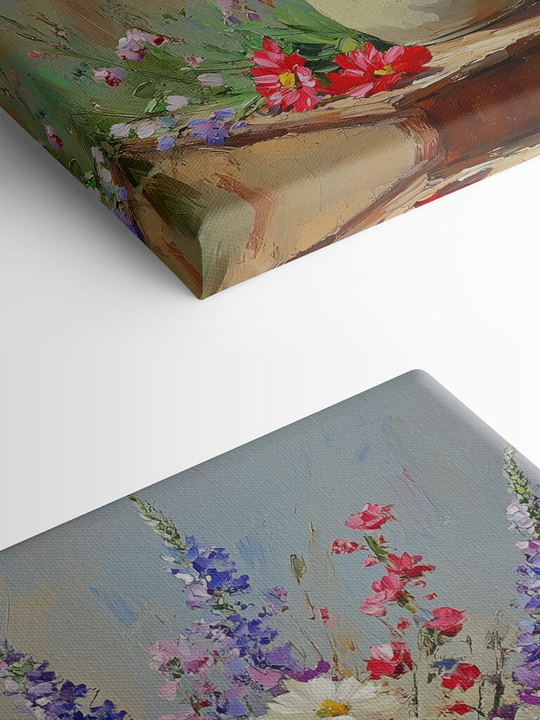 Painting of a vase of flowers