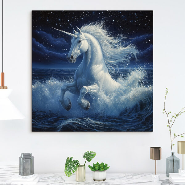 Cuadros Un unicornio en el agua (SKU: s42505) Cuadros Cuadros Un unicornio en el agua (SKU: s42505)