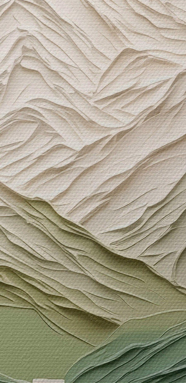 Paper cut out of a mountain Paper cut out of a mountain