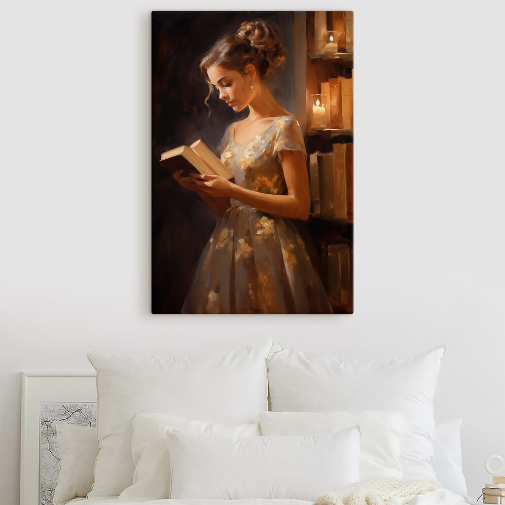 Woman reading a book