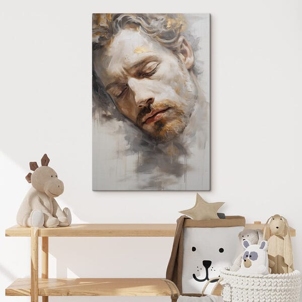 Serene expression of peaceful dreaming Serene expression of peaceful dreaming