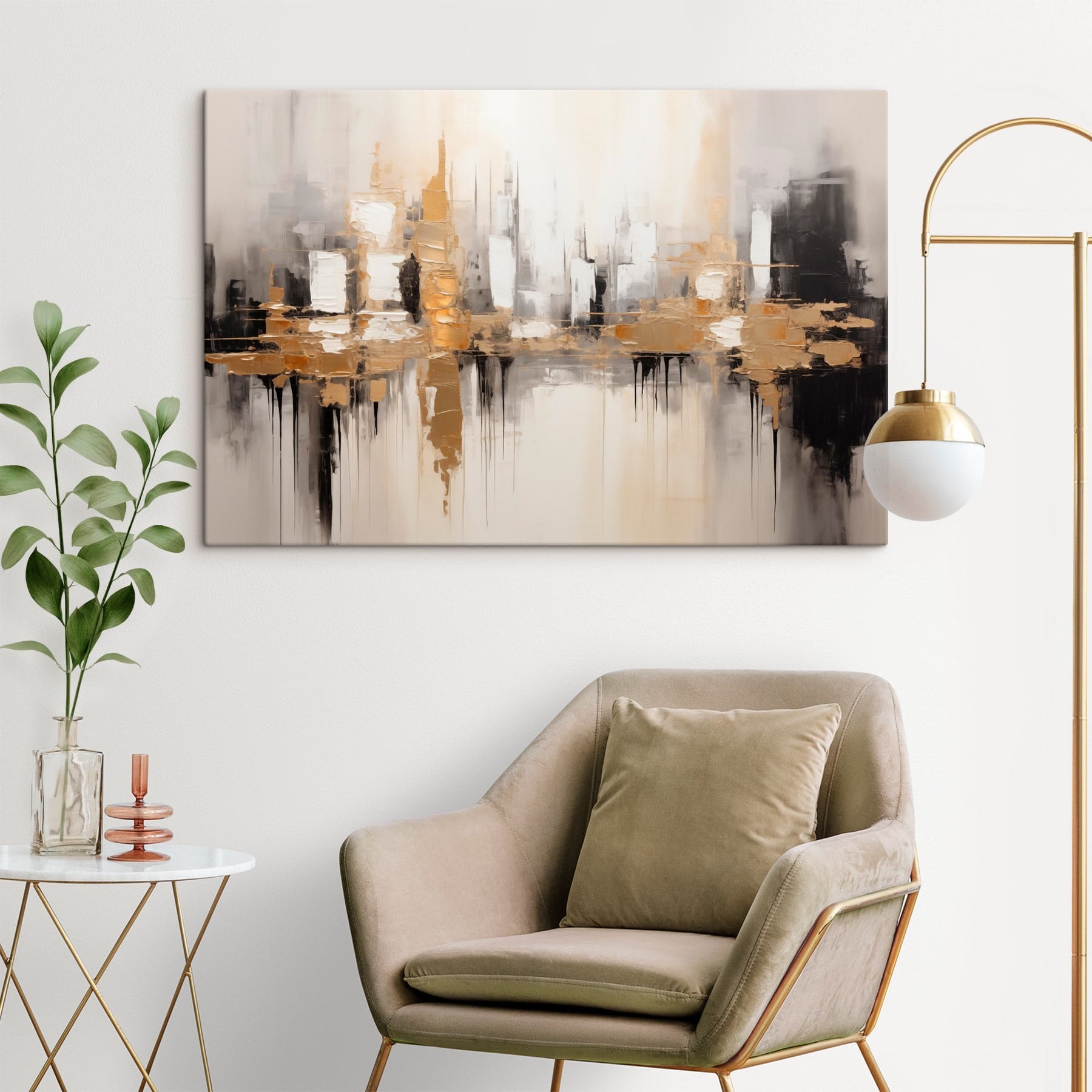 Painting of a city