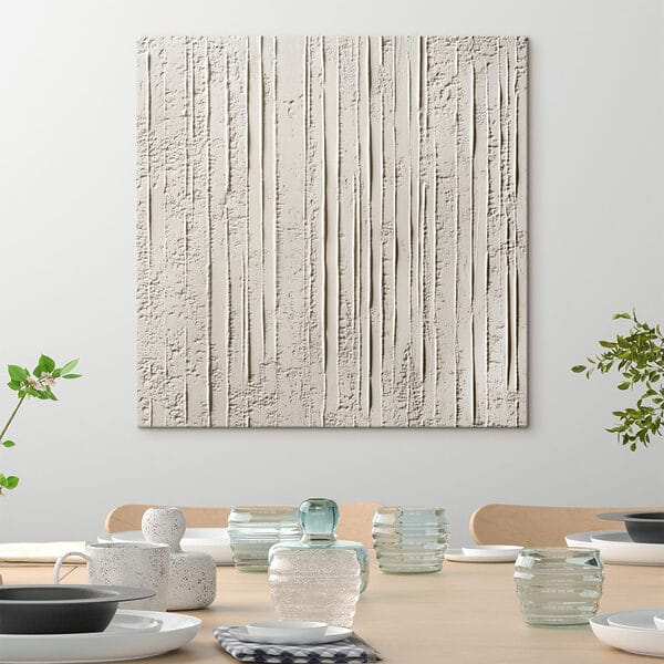 White wall with lines White wall with lines