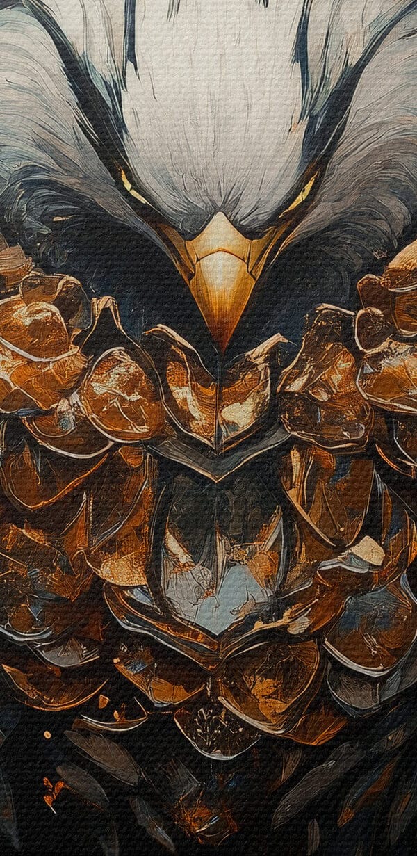 Majestic wings in dark elegance