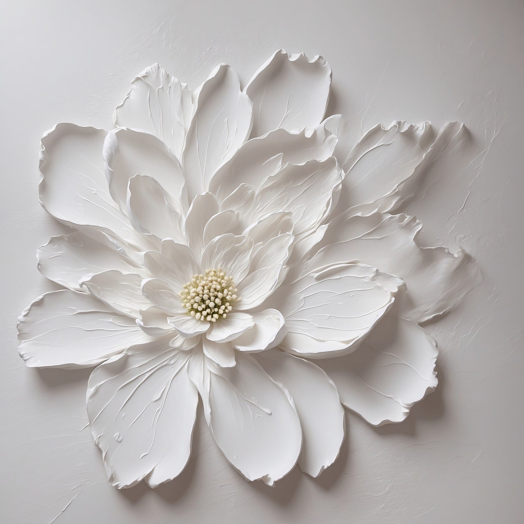 White flower made out of paper White flower made out of paper
