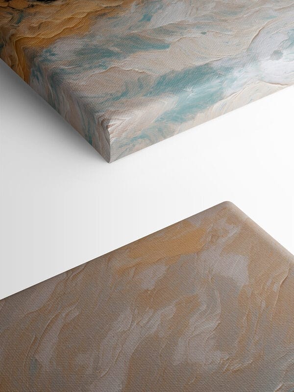 Painting of a mountain range