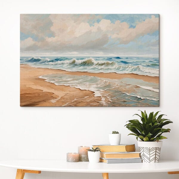 Cuadros Cuadro de olas rompiendo en una playa (SKU: s42540) Cuadros Cuadros Cuadro de olas rompiendo en una playa (SKU: s42540)