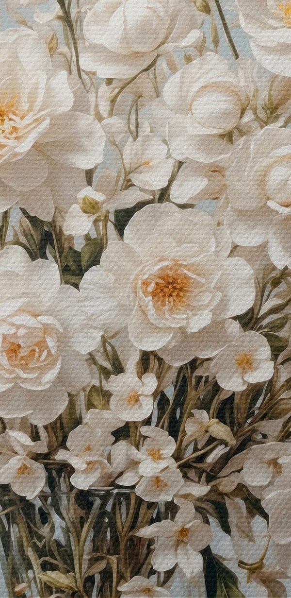 Vase of white flowers Vase of white flowers