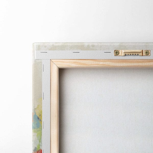 Painting of flowers on a white background