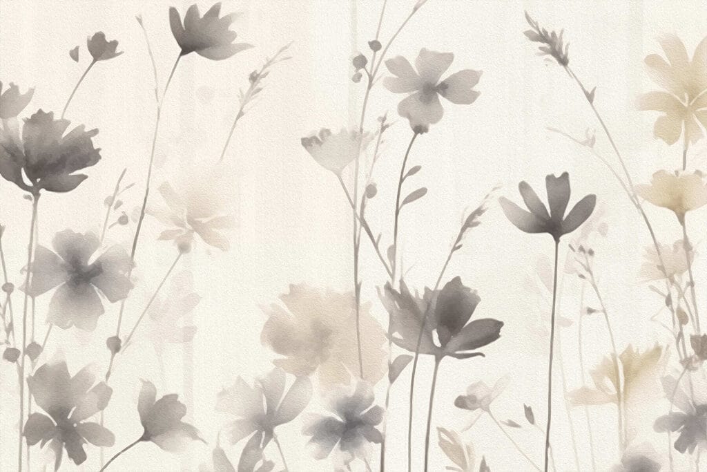 Delicate blossoms in soft hues