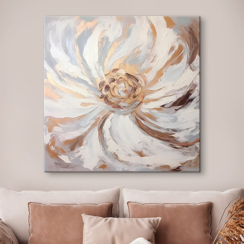 Painting of a flower Painting of a flower