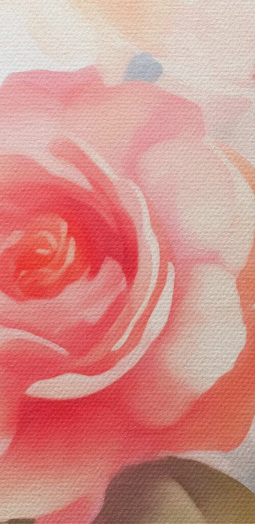 Painting of flowers on a white background Painting of flowers on a white background