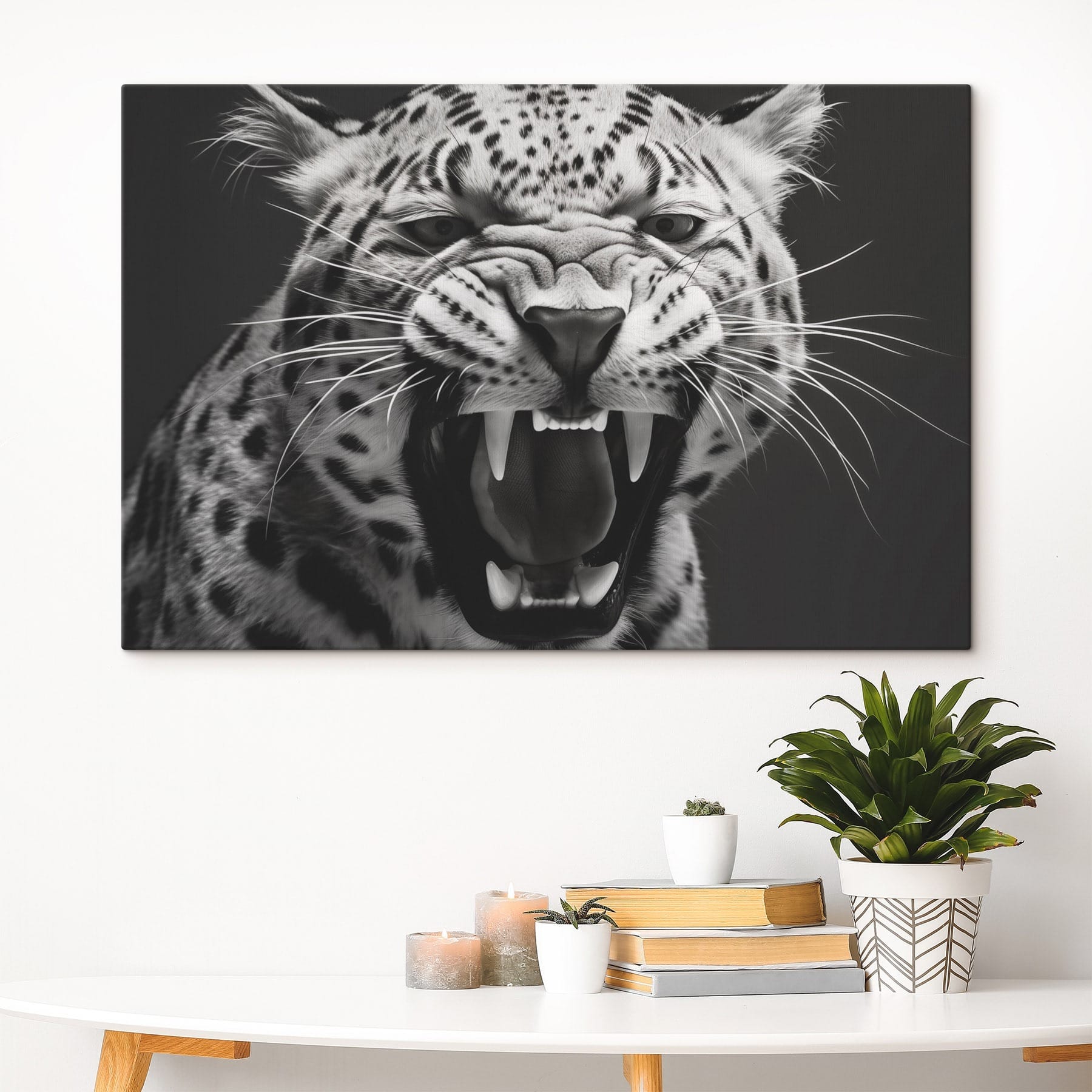 Fierce roar of a majestic predator Fierce roar of a majestic predator