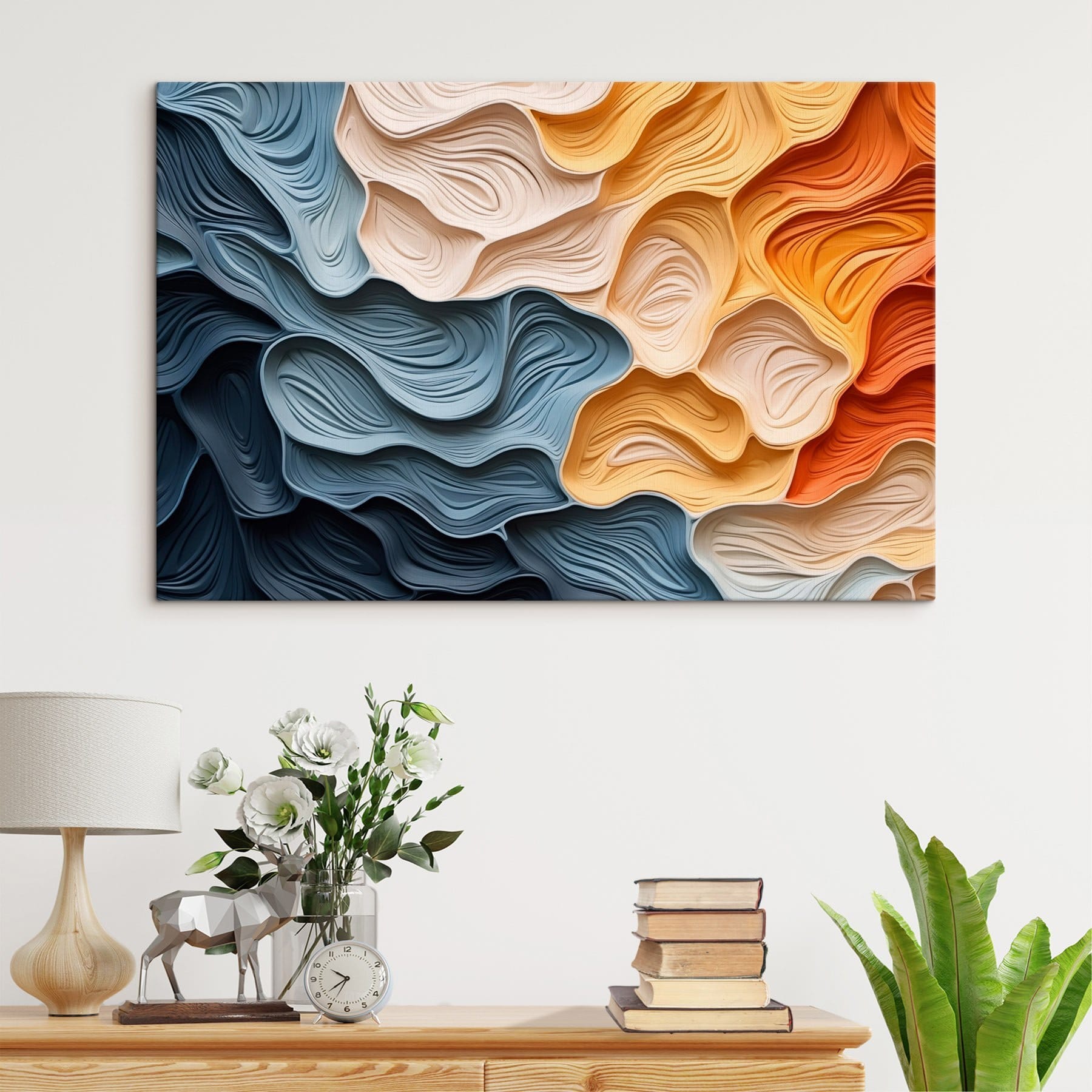 Flowing colors in abstract design Flowing colors in abstract design