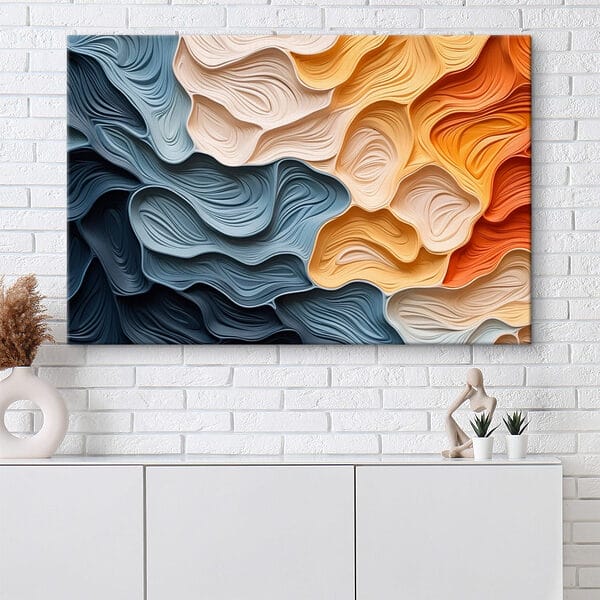 Flowing colors in abstract design Flowing colors in abstract design