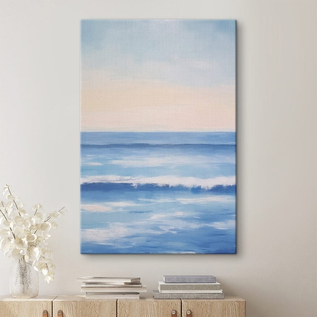 Painting of a body of water