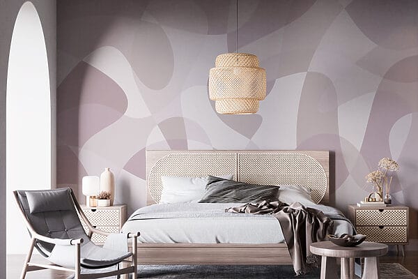 White and purple pattern