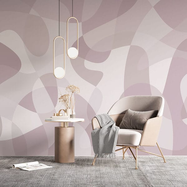 White and purple pattern