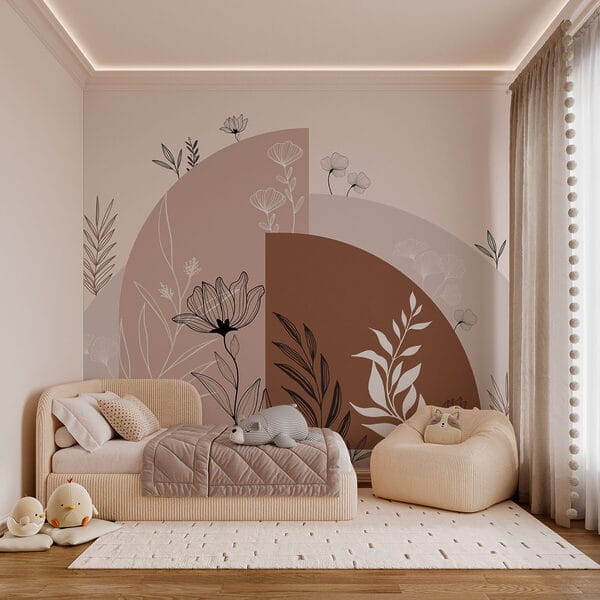 Diseño gráfico de flores y hojas Diseño gráfico de flores y hojas