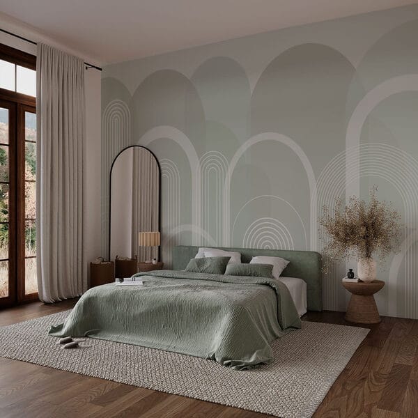 White and gray background with white lines