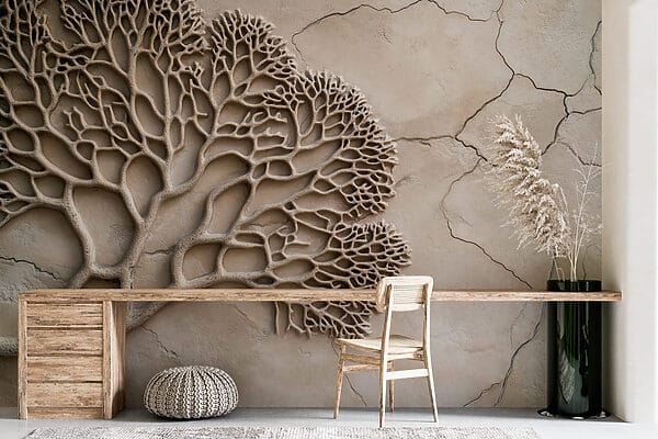 Coral on a concrete surface