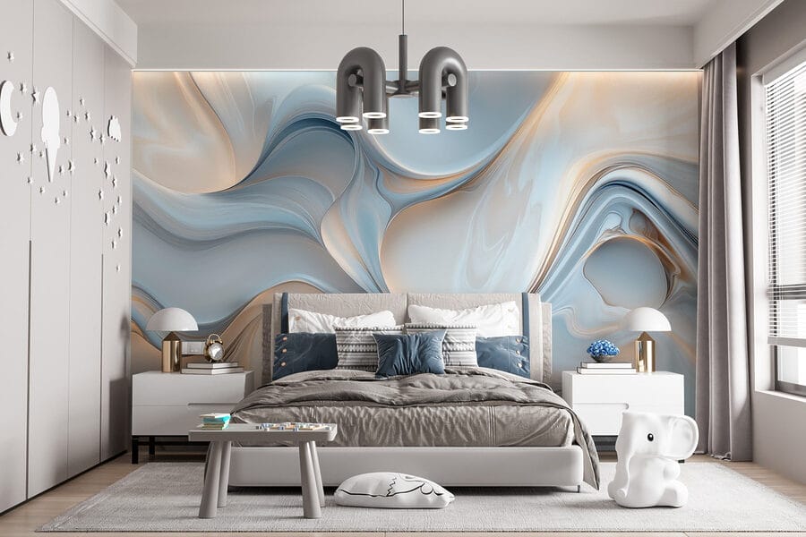 Fondo blanco y gris arremolinado