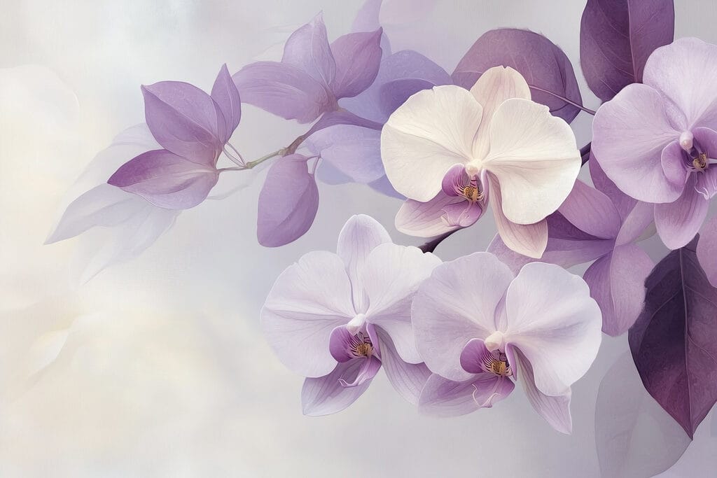 Delicadas orquídeas en tonos suaves Delicadas orquídeas en tonos suaves
