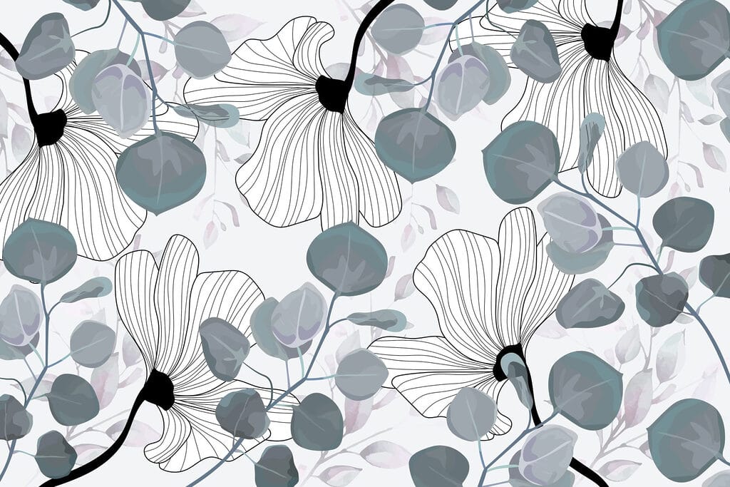 Delicado estampado floral en tonos suaves Delicado estampado floral en tonos suaves