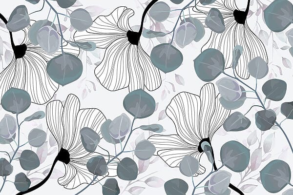 Delicado estampado floral en tonos suaves Delicado estampado floral en tonos suaves