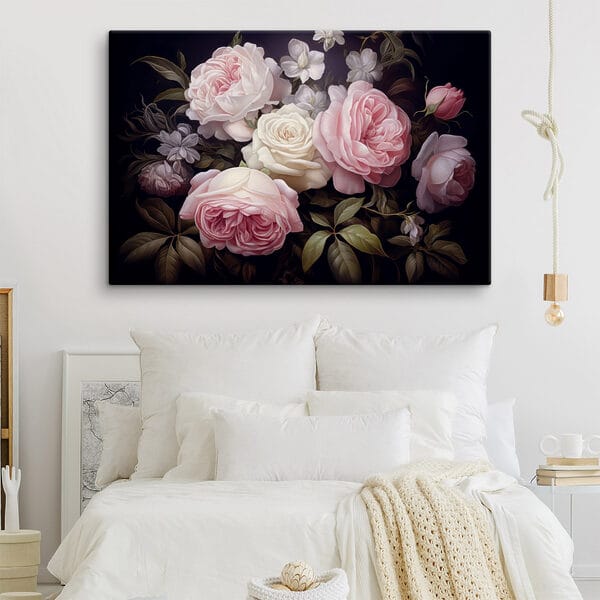 Cuadros Ramo de rosas rosas y blancas (SKU: s42721) Cuadros Cuadros Ramo de rosas rosas y blancas (SKU: s42721)