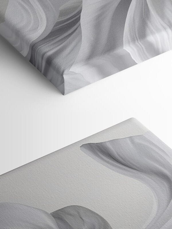 White fabric in the air