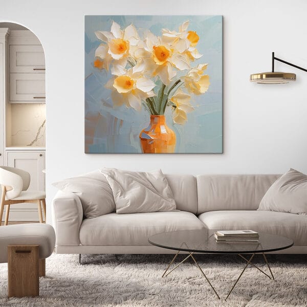 Yellow and white flowers in a vase Yellow and white flowers in a vase