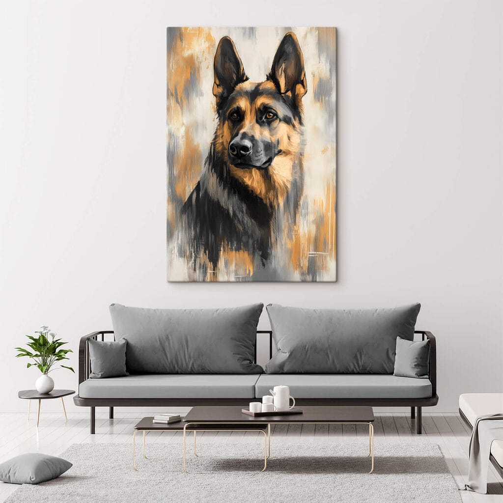 Painting of a dog Painting of a dog