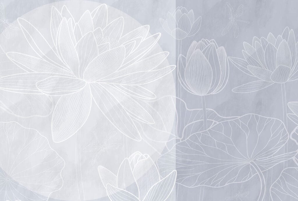Dibujo de flor blanca sobre fondo gris Dibujo de flor blanca sobre fondo gris