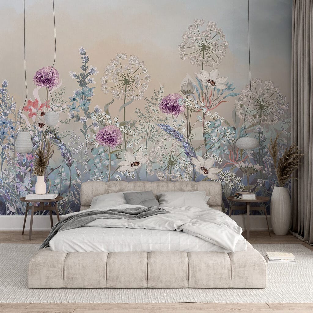 Painting of flowers and plants