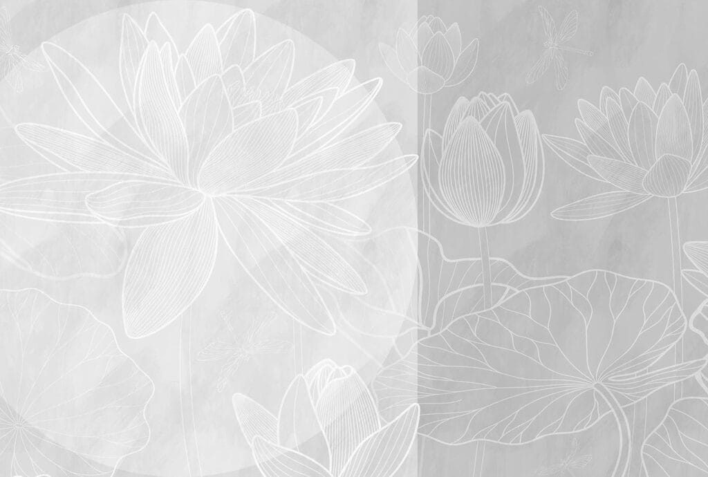 Dibujo de flor blanca sobre fondo gris Dibujo de flor blanca sobre fondo gris