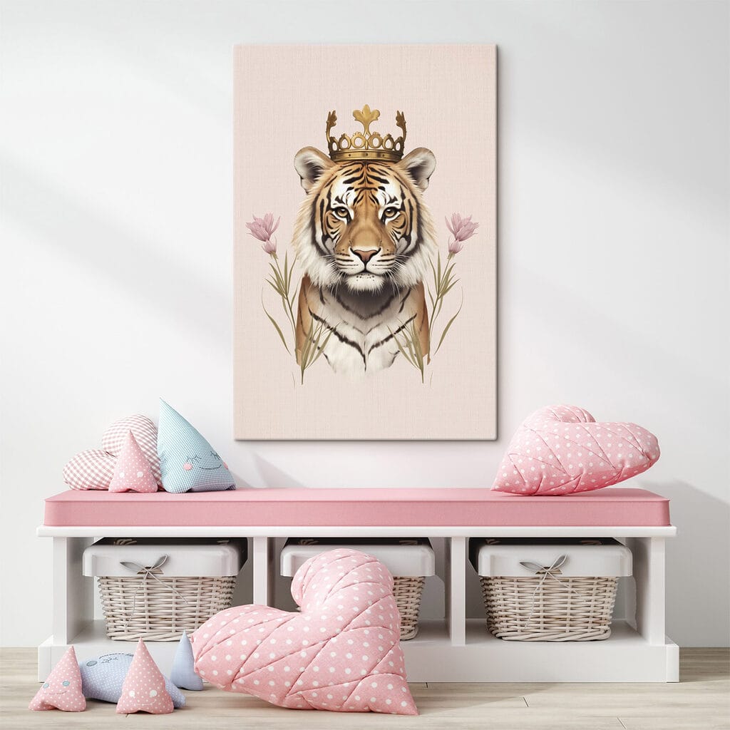 Tiger with a crown