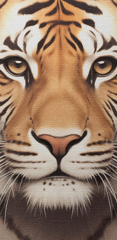 Tiger with a crown