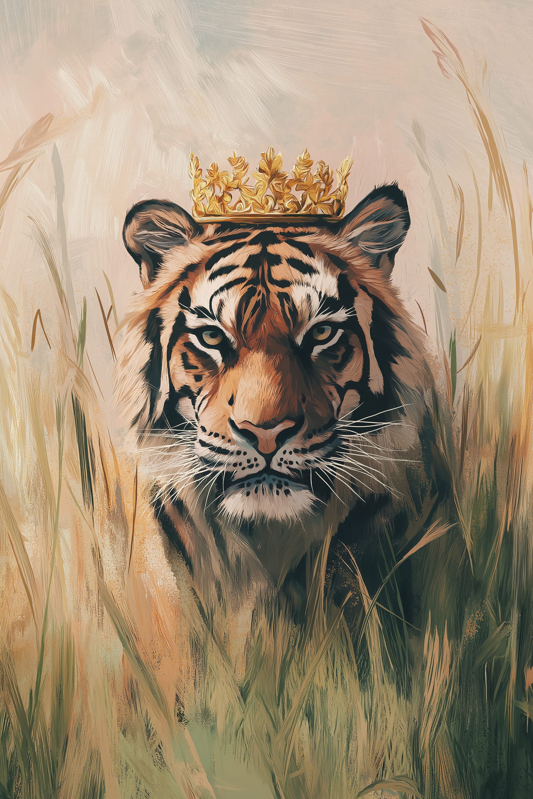 Tiger with a crown Tiger with a crown