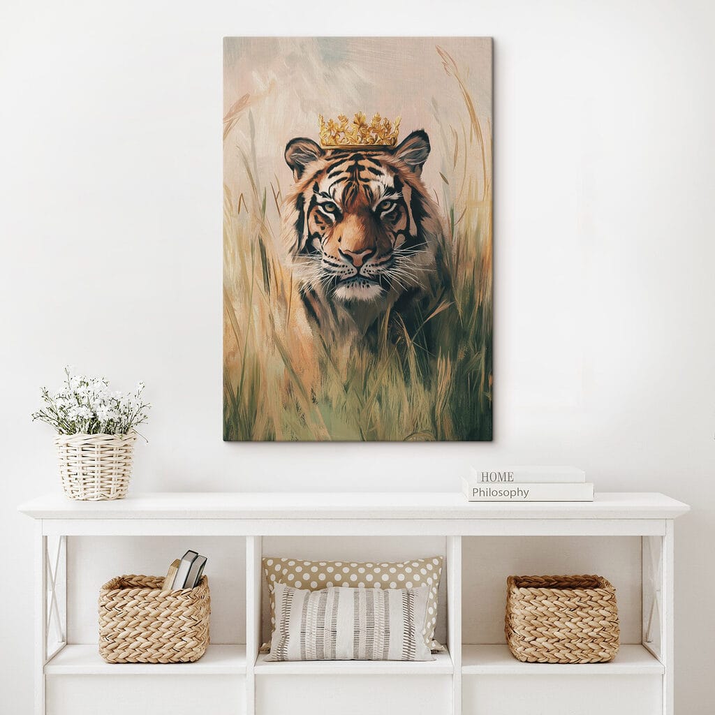 Tiger with a crown Tiger with a crown