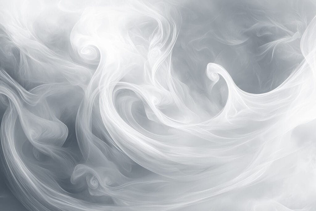 White smoke in the sky