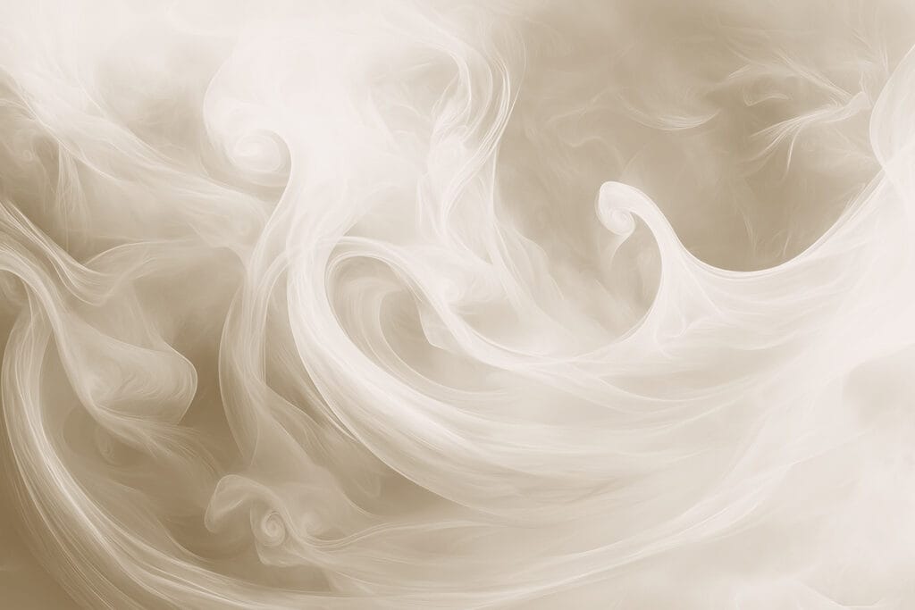 Humo blanco sobre fondo marrón claro Humo blanco sobre fondo marrón claro