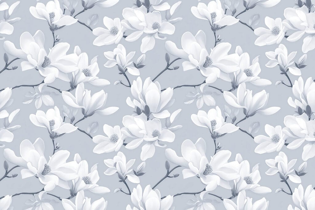 Pattern of white flowers