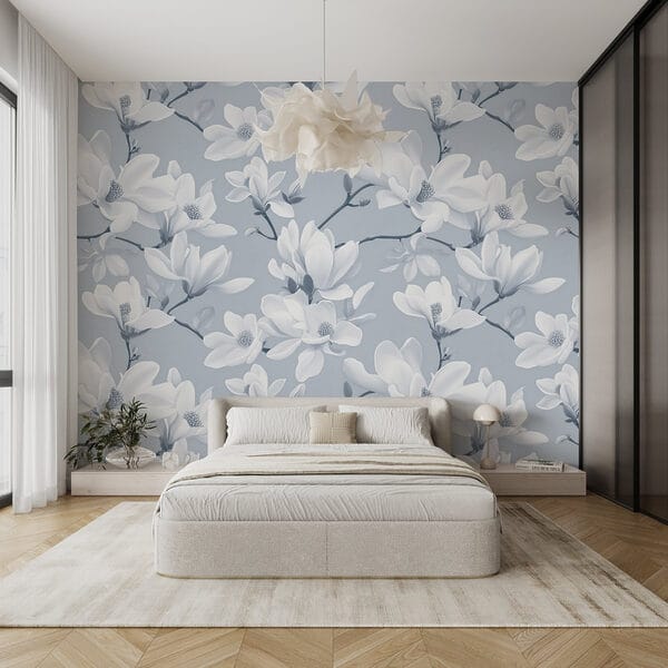 Pattern of white flowers