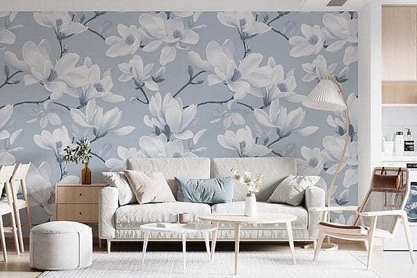 Pattern of white flowers