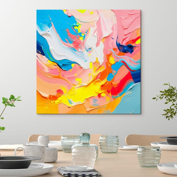 Dynamic swirls of vibrant colors