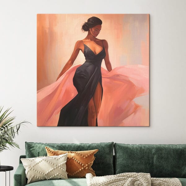 Woman in a black dress Woman in a black dress
