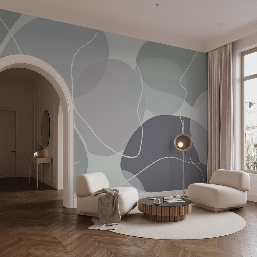 Formas suaves en colores relajantes