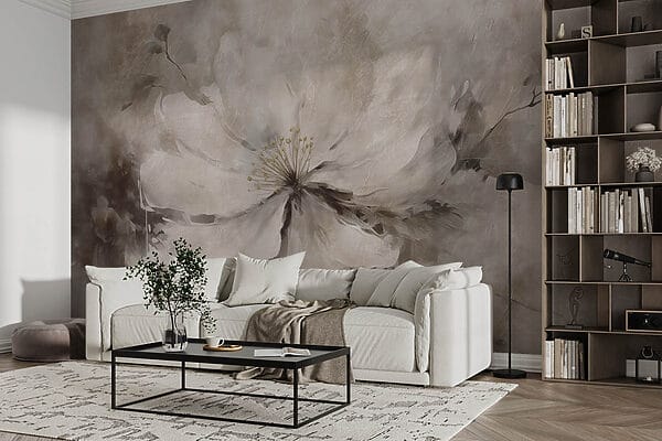 Pintura de una flor blanca Pintura de una flor blanca